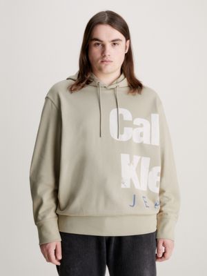 Felpa con cappuccio e logo in cotone taglio relaxed da <seo: ProductKeyword/>  Calvin Klein®