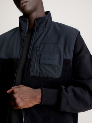 Calvin klein black fleece 2024 jacket