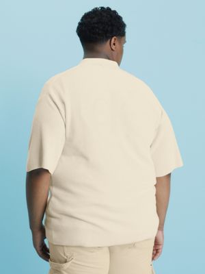 Waffle Knit Polo Shirt Calvin | Klein® J30J324135ACJ