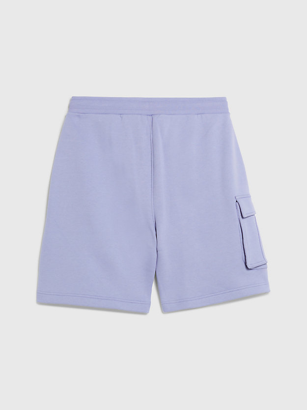 shorts de chándal holgados cargo hyacinth hues de hombre calvin klein jeans