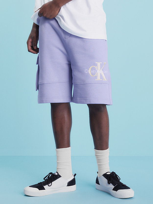 HYACINTH HUES Relaxed Cargo Jogger Shorts for men CALVIN KLEIN JEANS