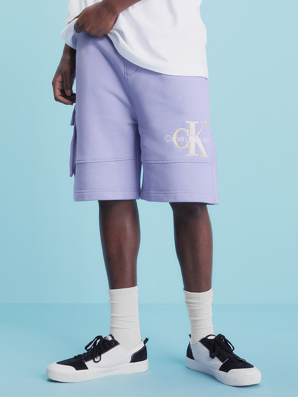 HYACINTH HUES Relaxed Cargo Jogger Shorts undefined men Calvin Klein