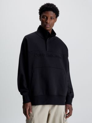 Black high outlet neck sweatshirt