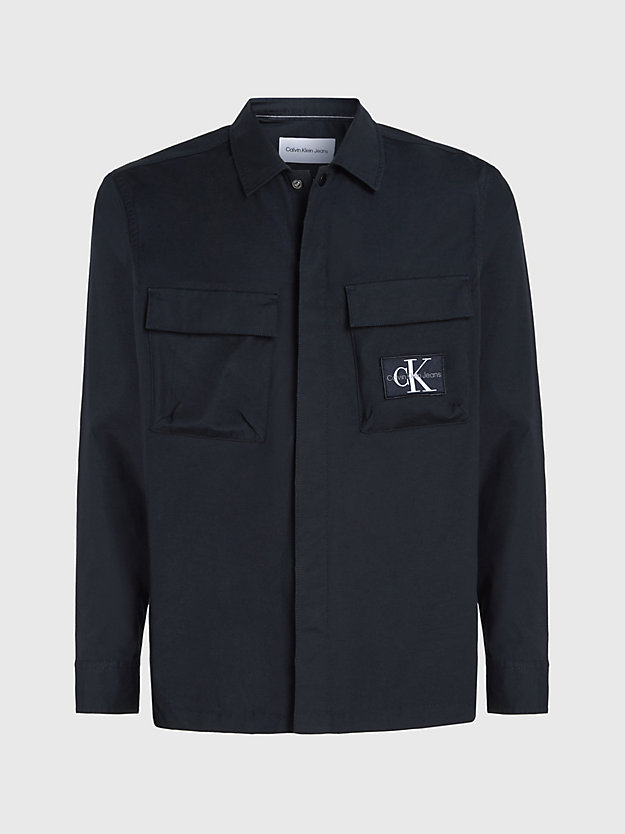 CK BLACK Relaxed Utility Shirt Jacket for men CALVIN KLEIN JEANS