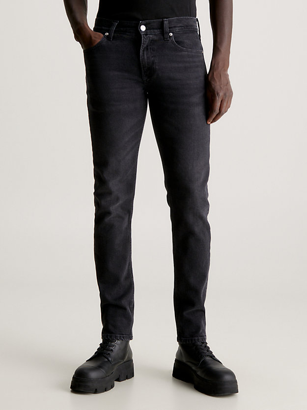 denim black jeansy slim dla mężczyźni - calvin klein jeans