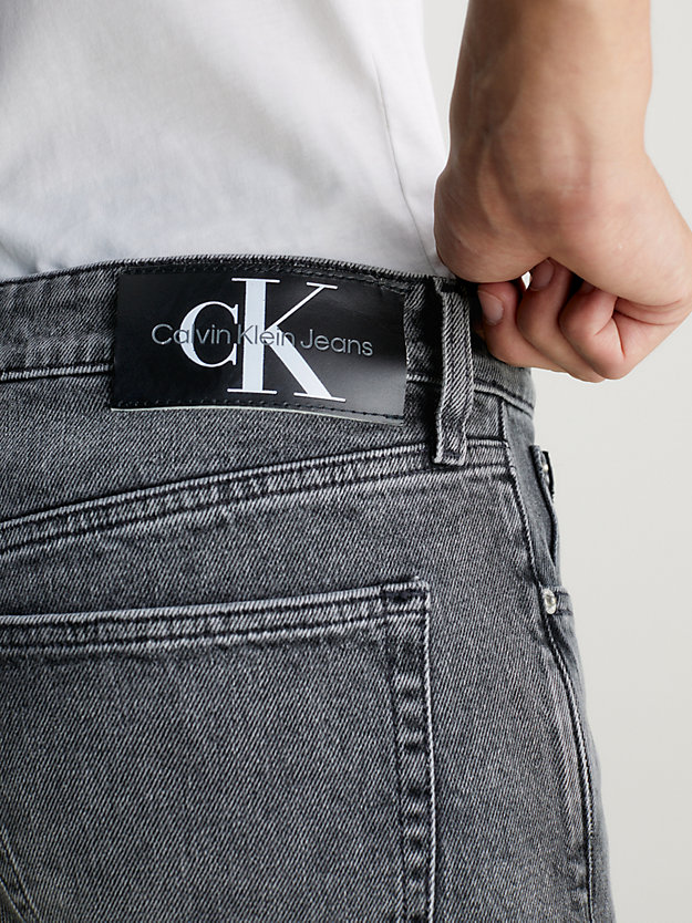 denim black jeansy slim tapered dla mężczyźni - calvin klein jeans