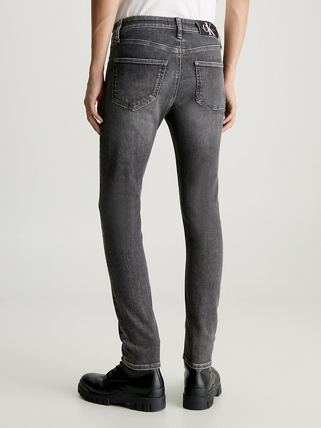 denim grey jeansy skinny dla mężczyźni - calvin klein jeans
