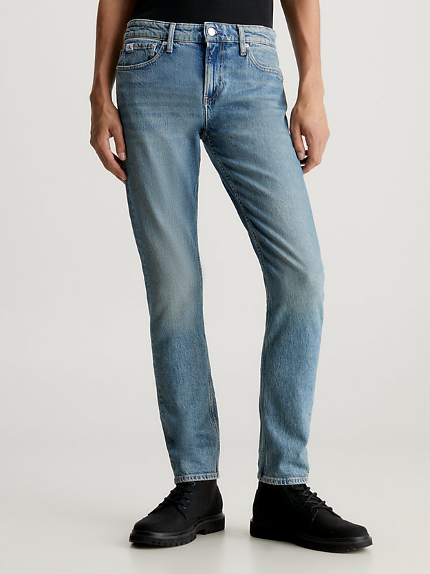 slim jeans denim medium da uomo calvin klein jeans