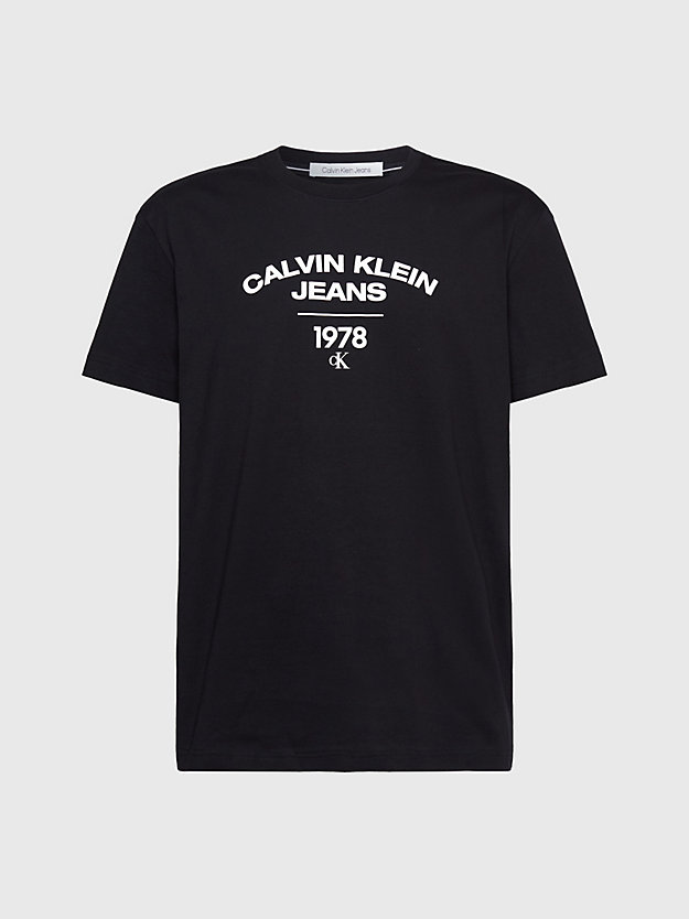 CK BLACK Varsity Logo T-shirt for men CALVIN KLEIN JEANS