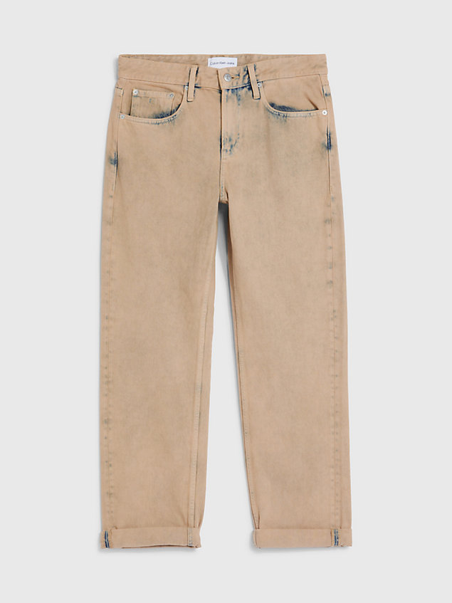 90's straight jeans brown da uomo calvin klein jeans