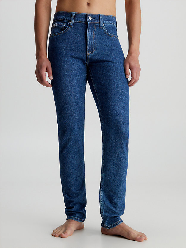 slim tapered jeans denim medium da uomo calvin klein jeans
