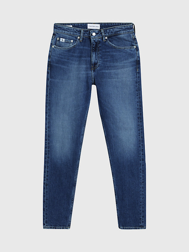blue zwężane jeansy dla mężczyźni - calvin klein jeans
