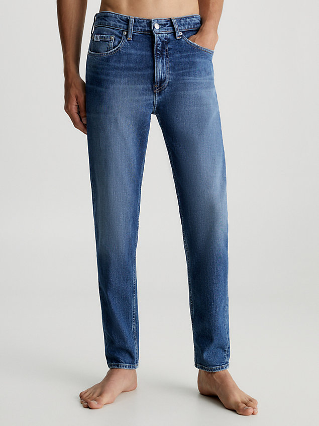 blue jeansy tapered dla mężczyźni - calvin klein jeans