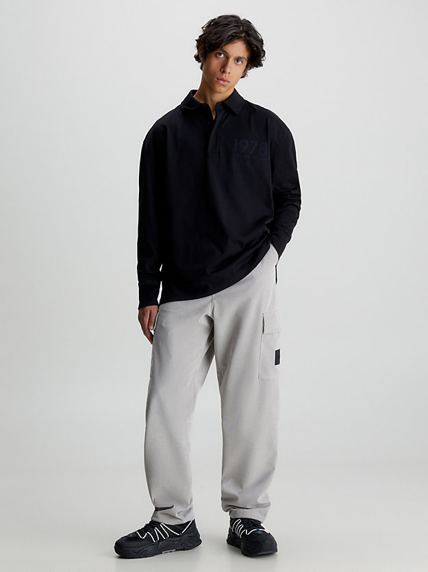 Oversized Long Sleeve Polo Shirt Calvin Klein® | J30J324336BEH