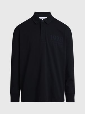 Calvin | Klein® J30J324336BEH Oversized Langarm-Poloshirt