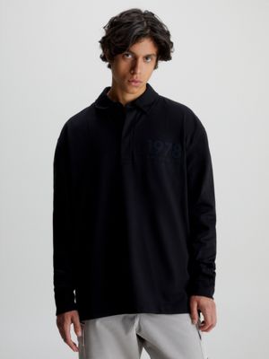 Polo oversize manches longues Calvin Klein J30J324336BEH