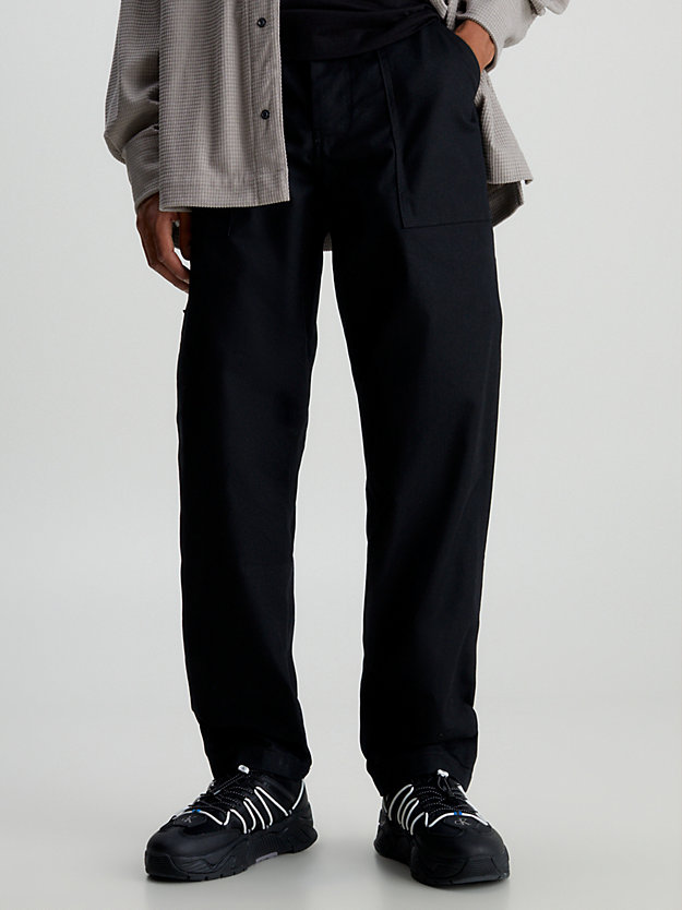 Straight Canvas Utility Trousers Calvin Klein® | J30J324375BEH