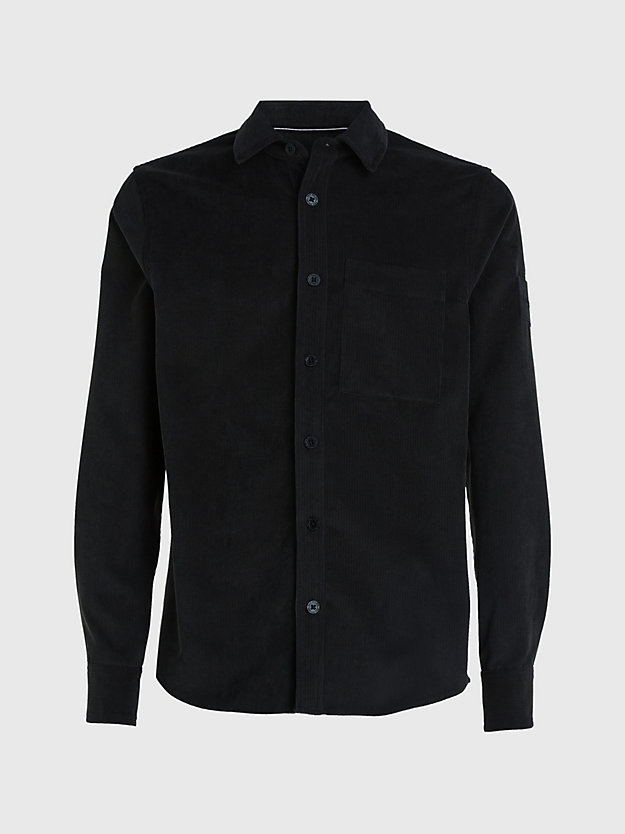 ck black corduroy shirt for men calvin klein jeans