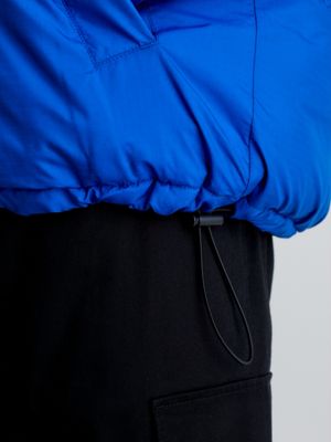 kettle blue / porpoise steppjacke zum wenden im neunzigerjahre-look für herren - calvin klein jeans