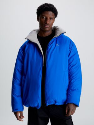 Calvin klein silver puffer on sale jacket