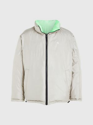 plaza taupe / acid light steppjacke zum wenden im neunzigerjahre-look für herren - calvin klein jeans