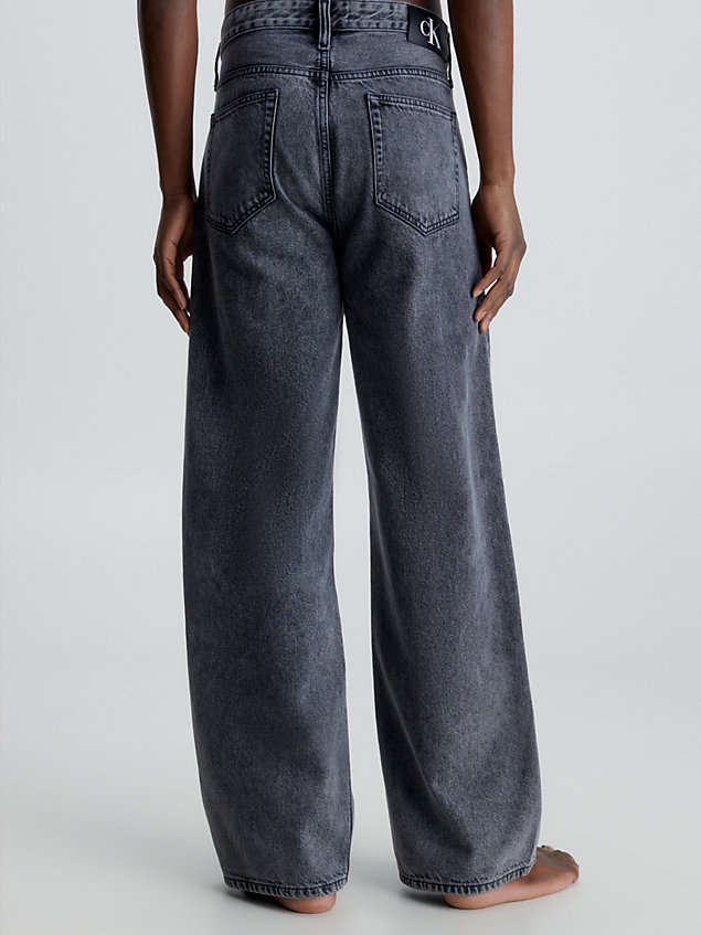 grey luźne jeansy w stylu lat 90. dla mężczyźni - calvin klein jeans