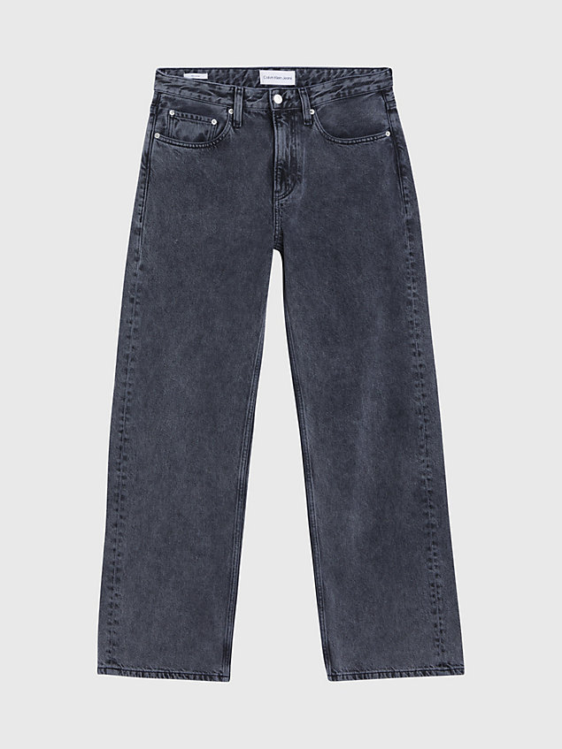 grey 90's loose jeans for men calvin klein jeans
