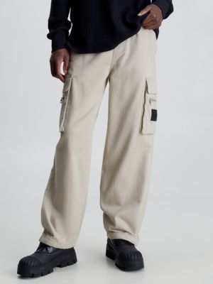 Men's Cargo Pants with Pockets Reflective Stripe - XXL / CK-806-Black