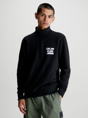 Sweat shirt avec col zipp Calvin Klein J30J324506BEH