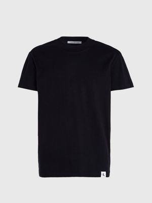 t-shirt en coton black pour hommes calvin klein jeans