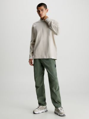 Relaxed Long Sleeve T-shirt | Calvin J30J324532PED Klein® Waffle