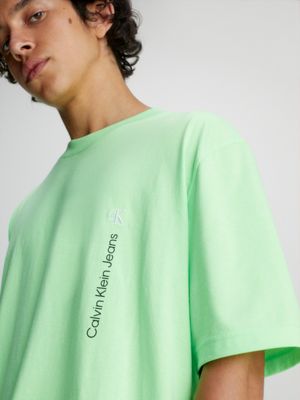 | T-Shirt Klein® Calvin Oversized aus J30J324540M0Q Baumwoll-Mix
