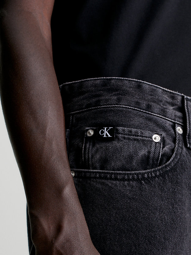 denim black jeansy straight 90's dla mężczyźni - calvin klein jeans
