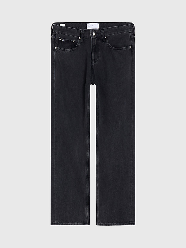 denim black jeansy straight 90's dla mężczyźni - calvin klein jeans