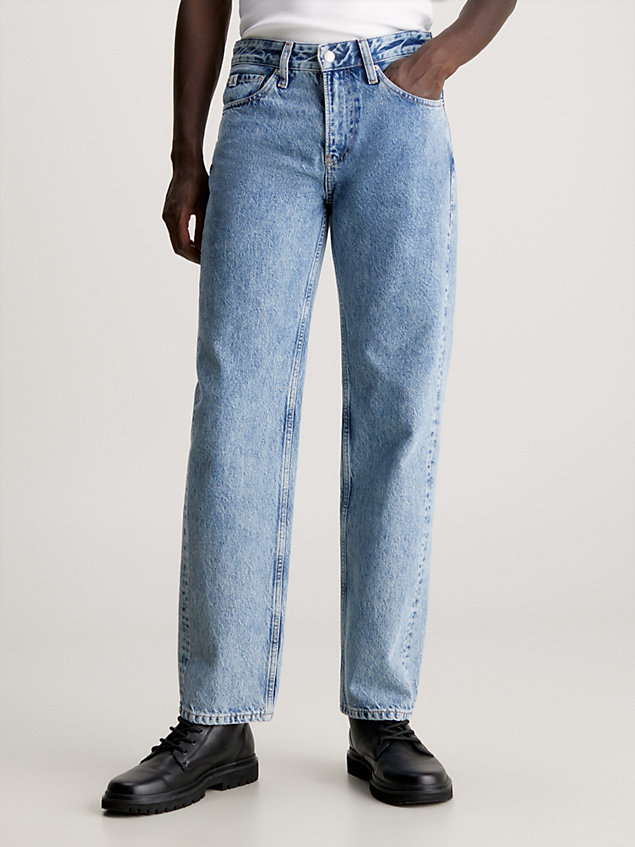 90's straight jeans denim da uomini calvin klein jeans