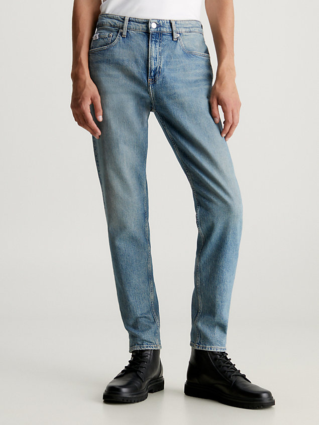 denim zwężane jeansy dla mężczyźni - calvin klein jeans