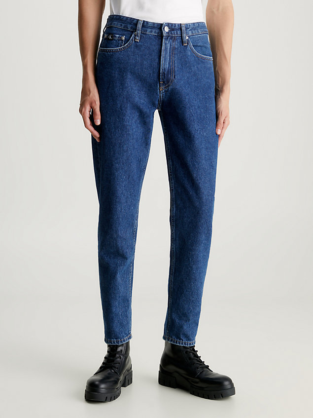 denim zwężane jeansy dla mężczyźni - calvin klein jeans