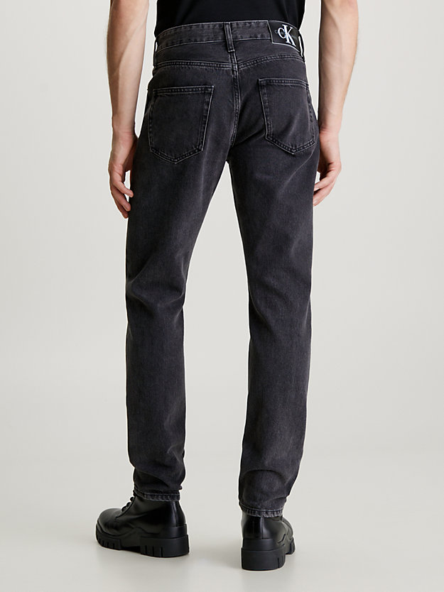 denim black autentyczne jeansy dad dla mężczyźni - calvin klein jeans