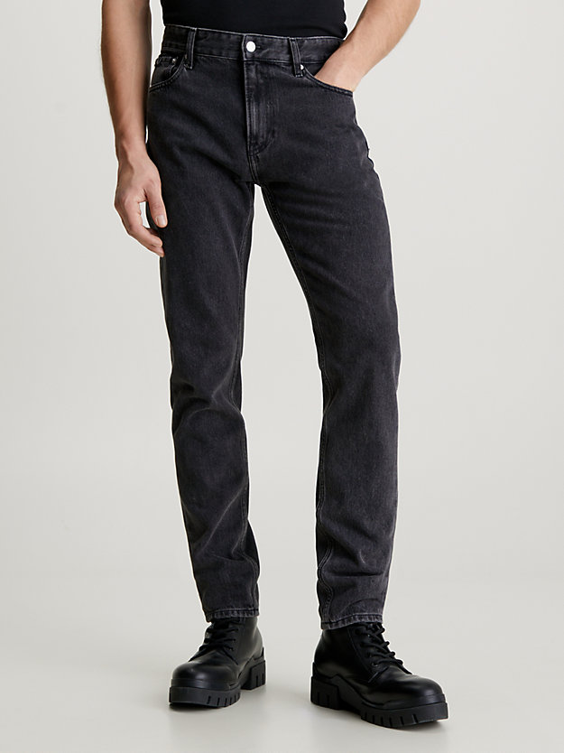 denim black autentyczne jeansy dad dla mężczyźni - calvin klein jeans