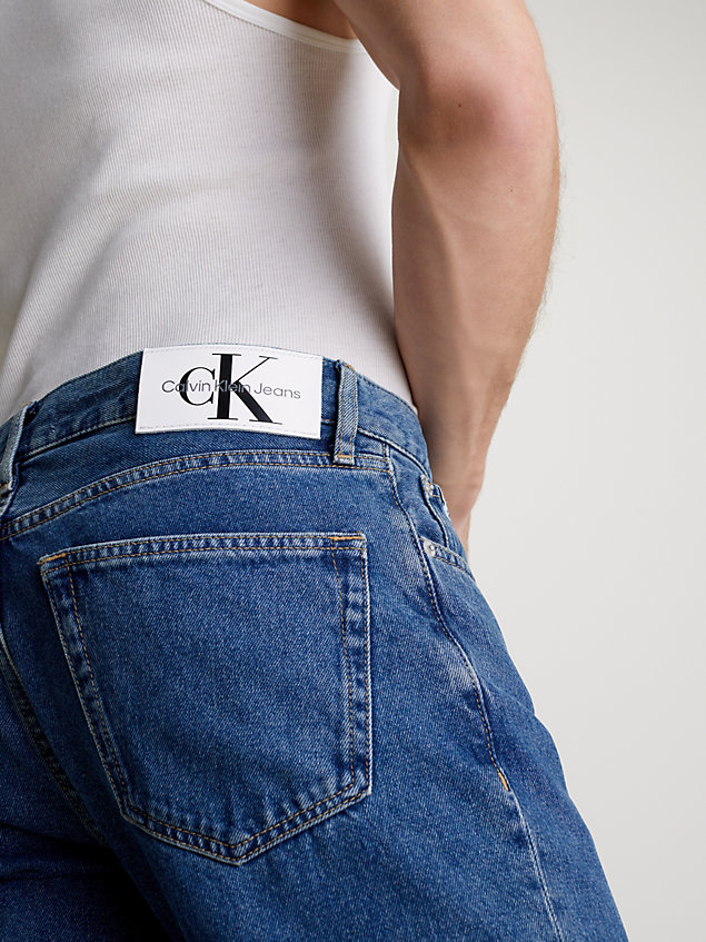 denim autentyczne jeansy straight dla mężczyźni - calvin klein jeans