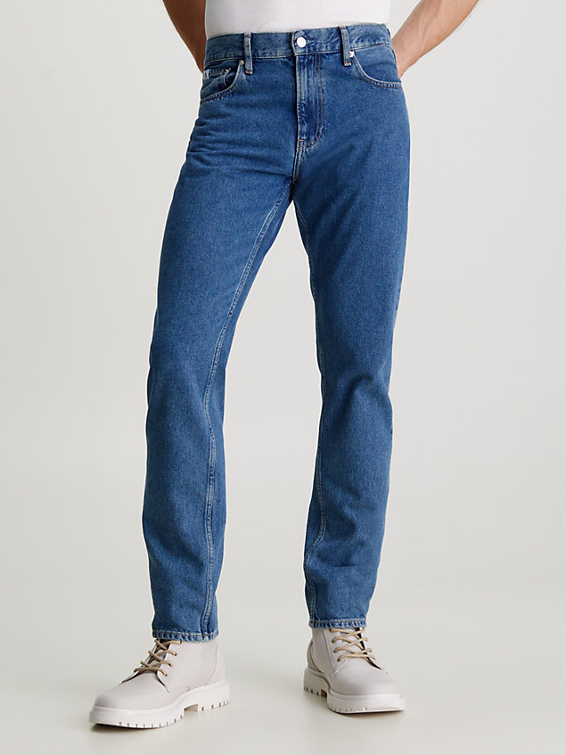 straight jeans auténticos denim de hombres calvin klein jeans