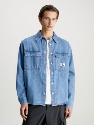 Chemise en jeans pour homme hot sale