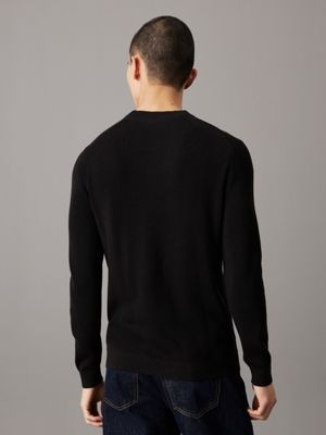 Black calvin 2024 klein jumper mens