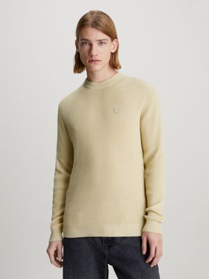 Ribbed Cotton Badge Jumper Calvin Klein® | J30J324598LFU