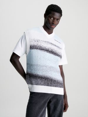 Calvin klein jumper mens white sale