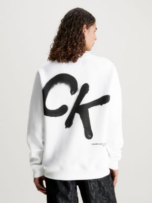 Spray Print Logo Sweatshirt Calvin Klein J30J324625YAF