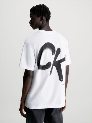 Buy Calvin Klein Men's Solid Oversized Fit T-Shirt (J323307YAF_Bright White  at