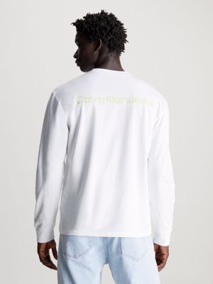 Calvin klein hotsell long sleeve white