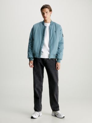 Calvin Klein Jeans Blue Recycled Polyester Bomber