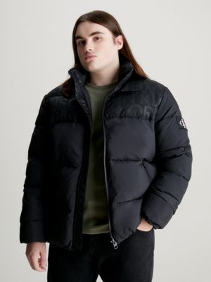 Calvin Klein Lightweight Jacket - Monogram Off Placed - CK Black